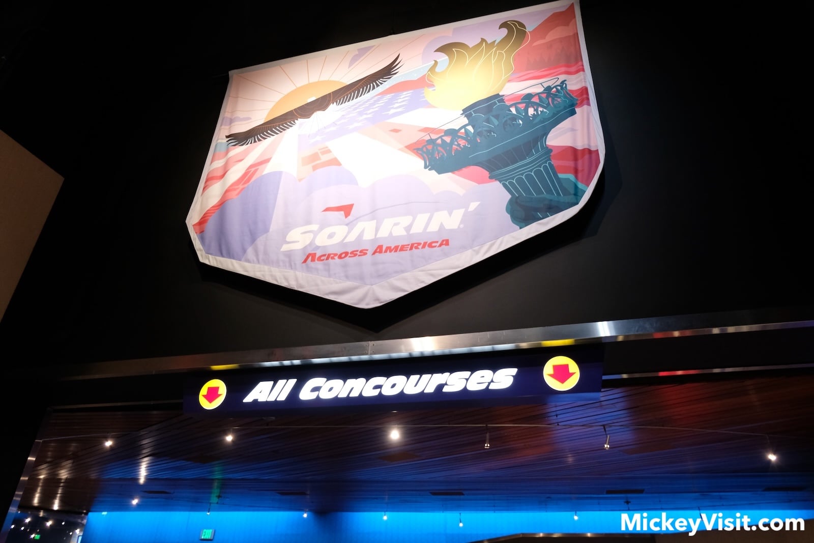 Soarin' Across America entrance sign