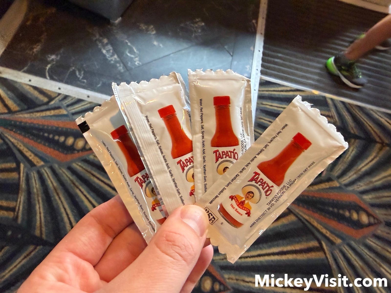 Hot sauce packets
