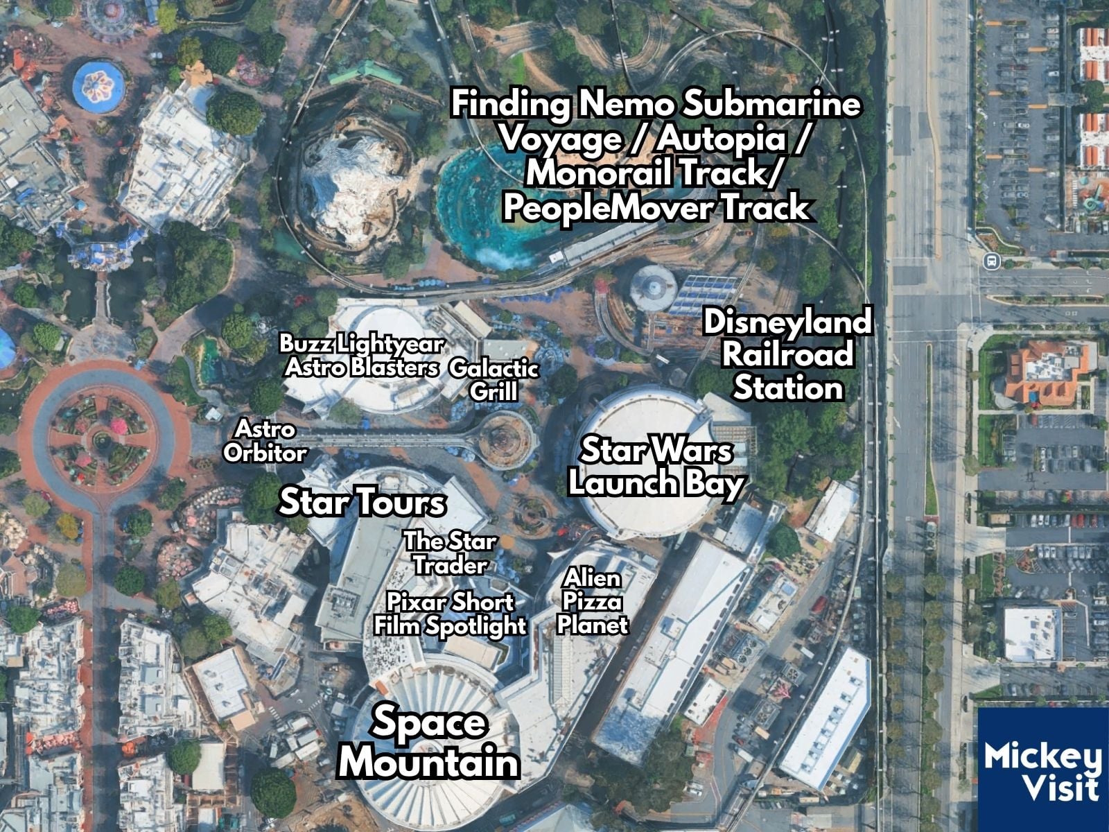 Tomorrowland aerial map