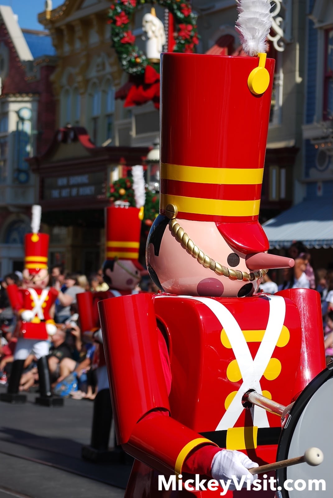 Toy soldiers marching