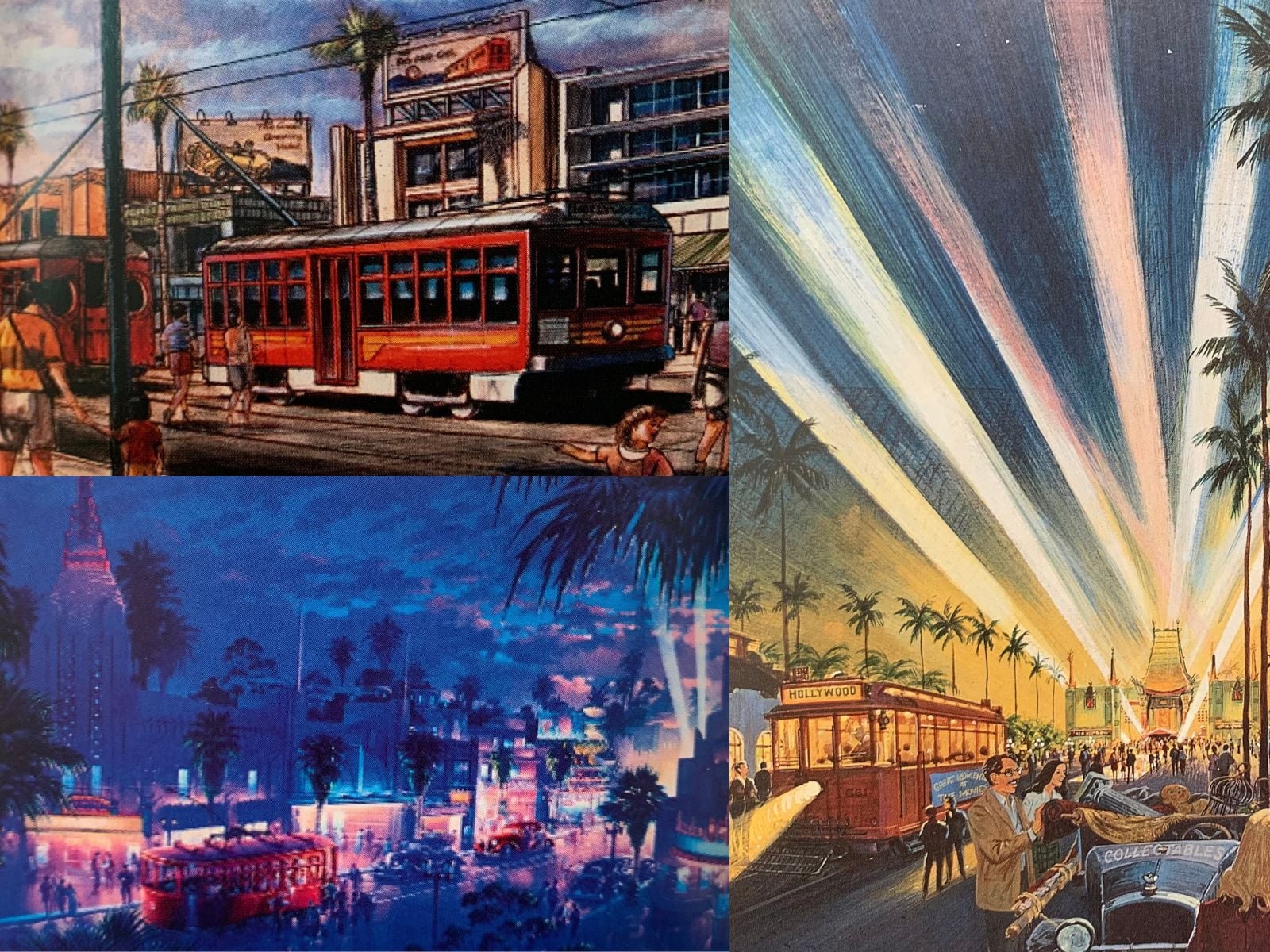 Concept art of trolley on street