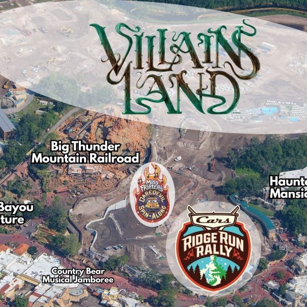 Villains Land, Piston Peak construction site aerial map