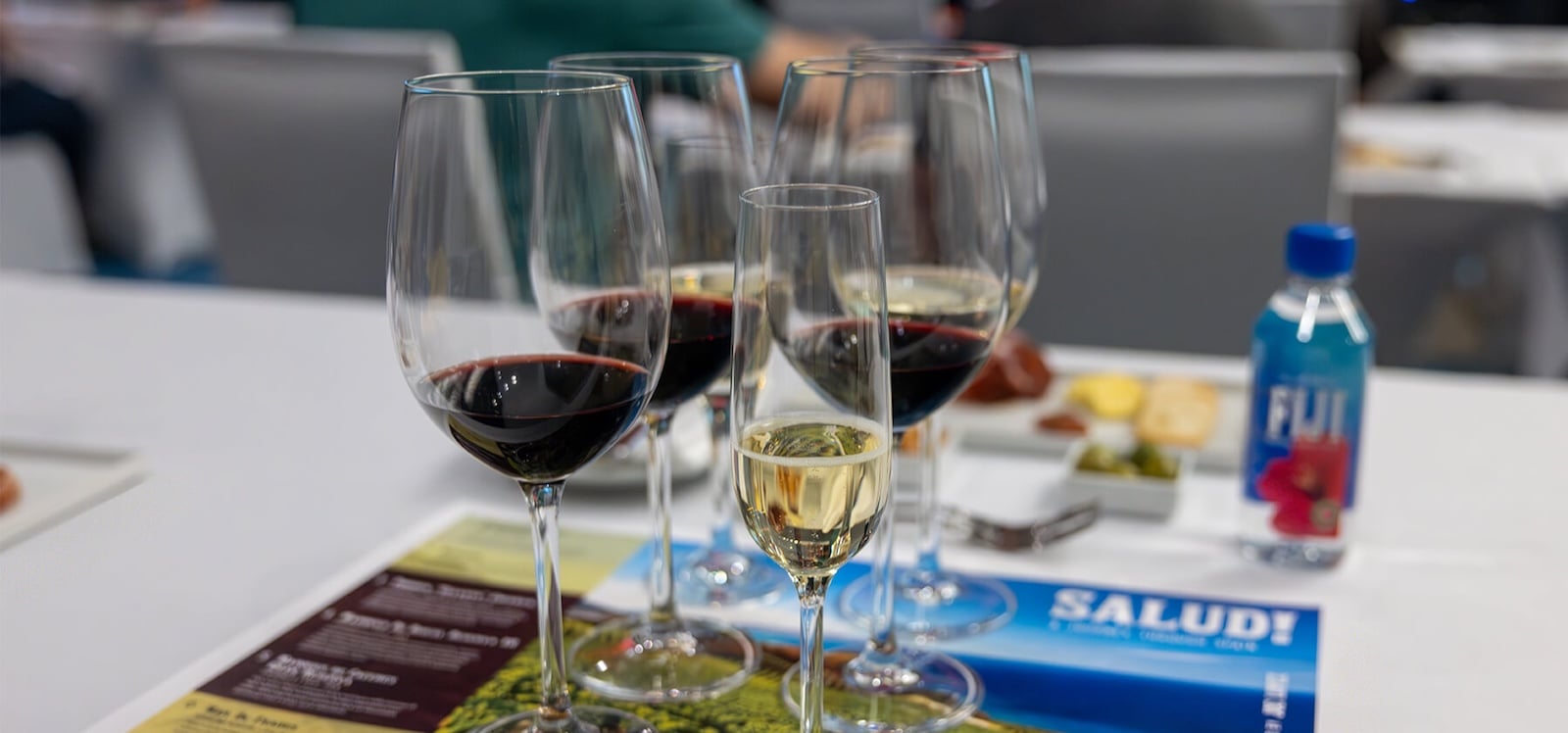 Wine in glasses