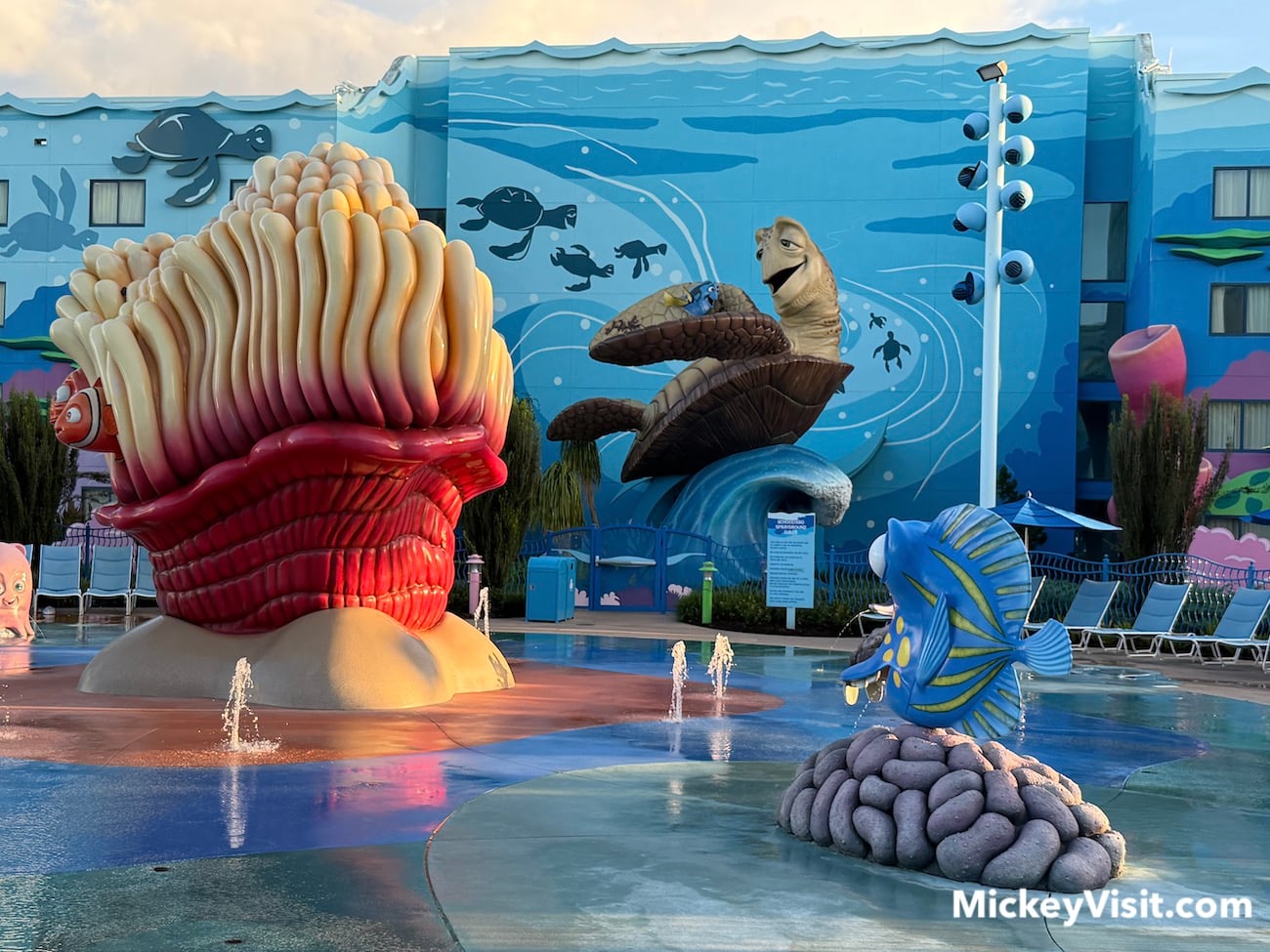 art of animation pool area