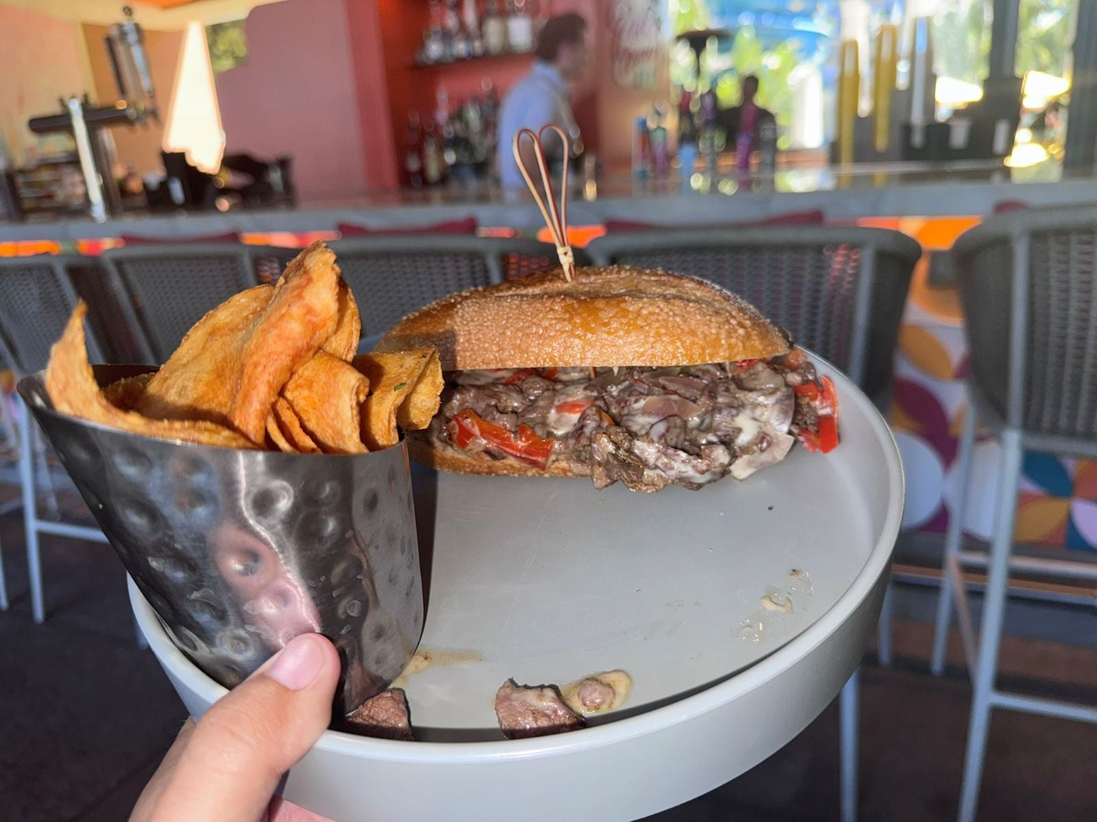 New Cali Cheesesteak from Palm Breeze Bar