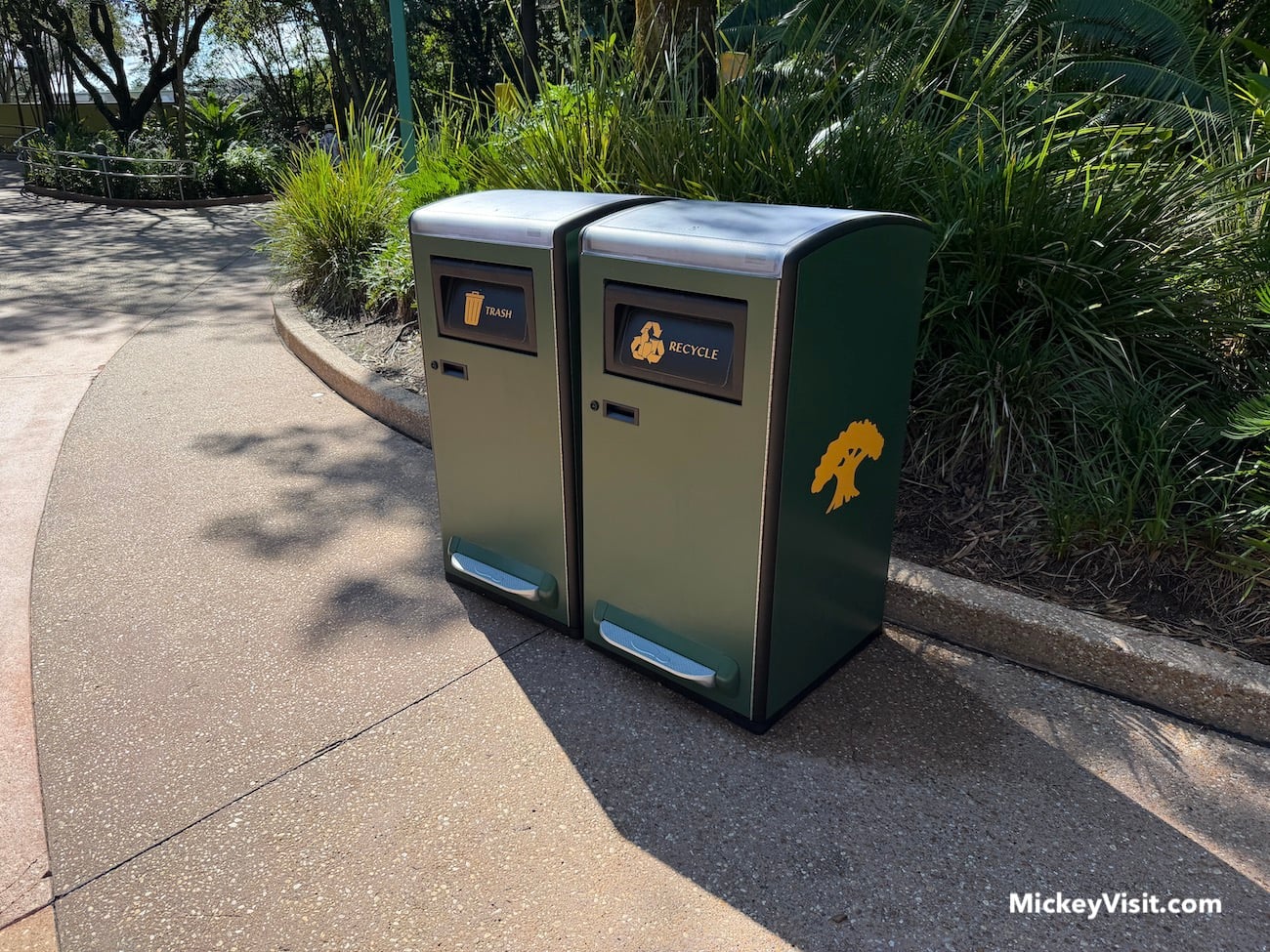 trash cans at disney animal kingdom