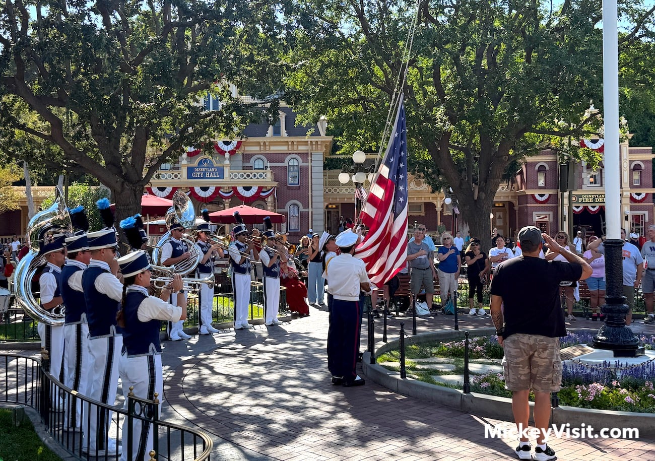 disneyland flag retreat