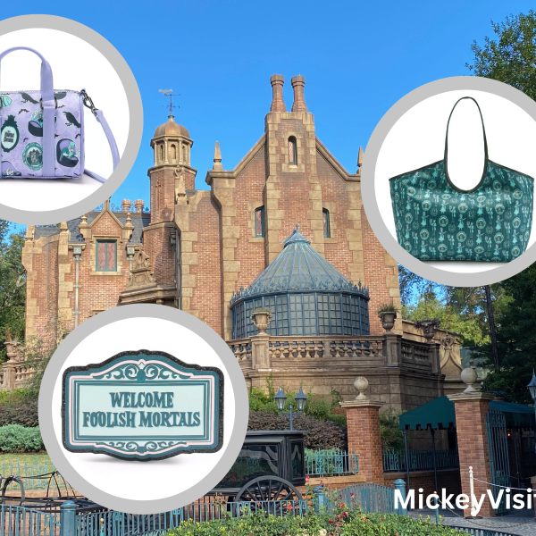 Haunted Mansion surrounded by new merchandise