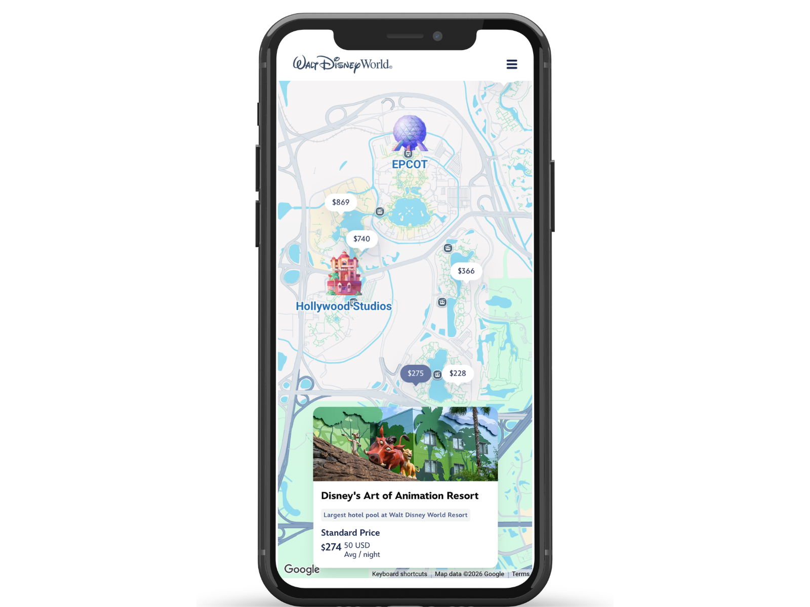disney world app map