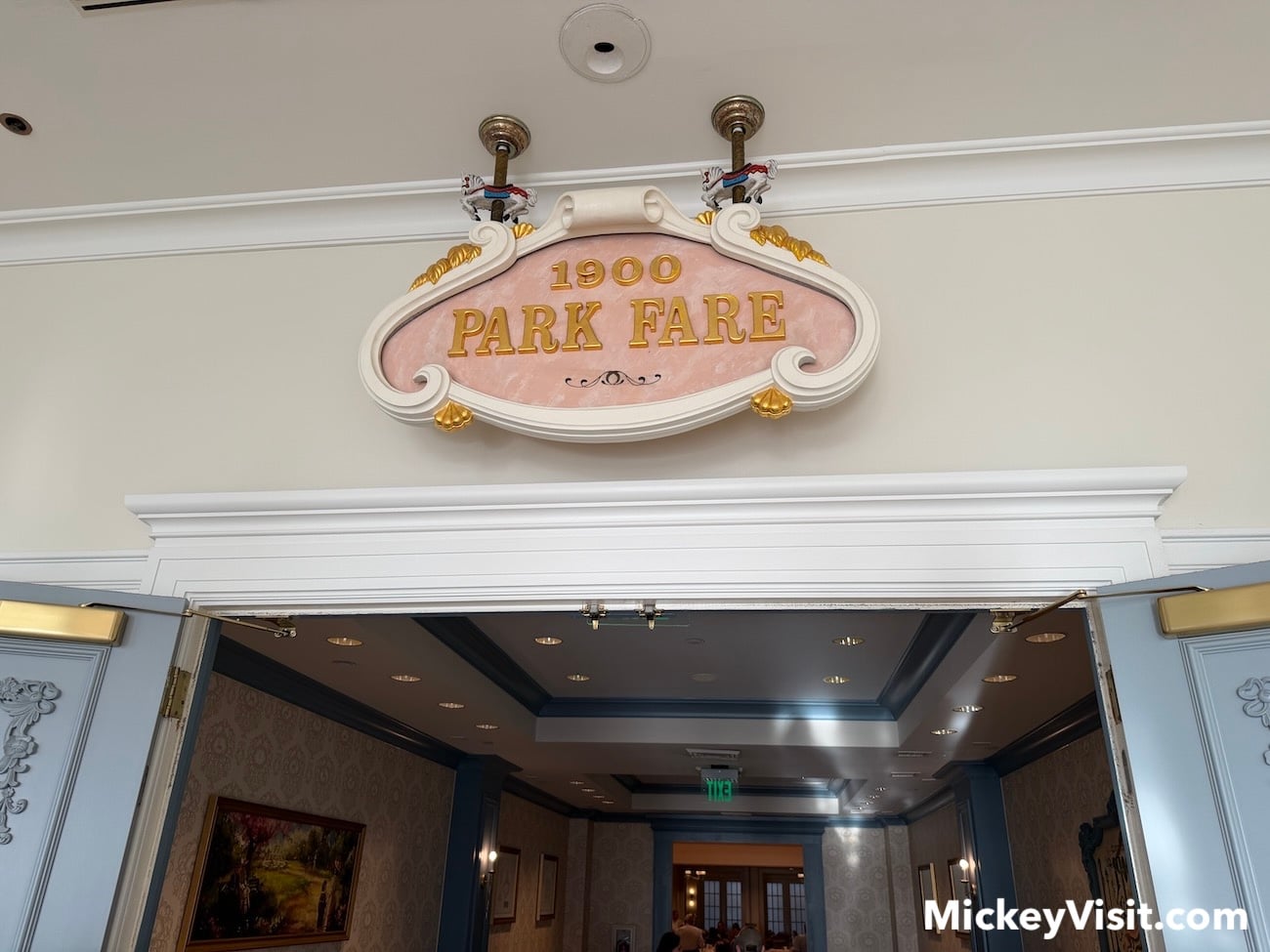 1900 Park Fare entrance sign