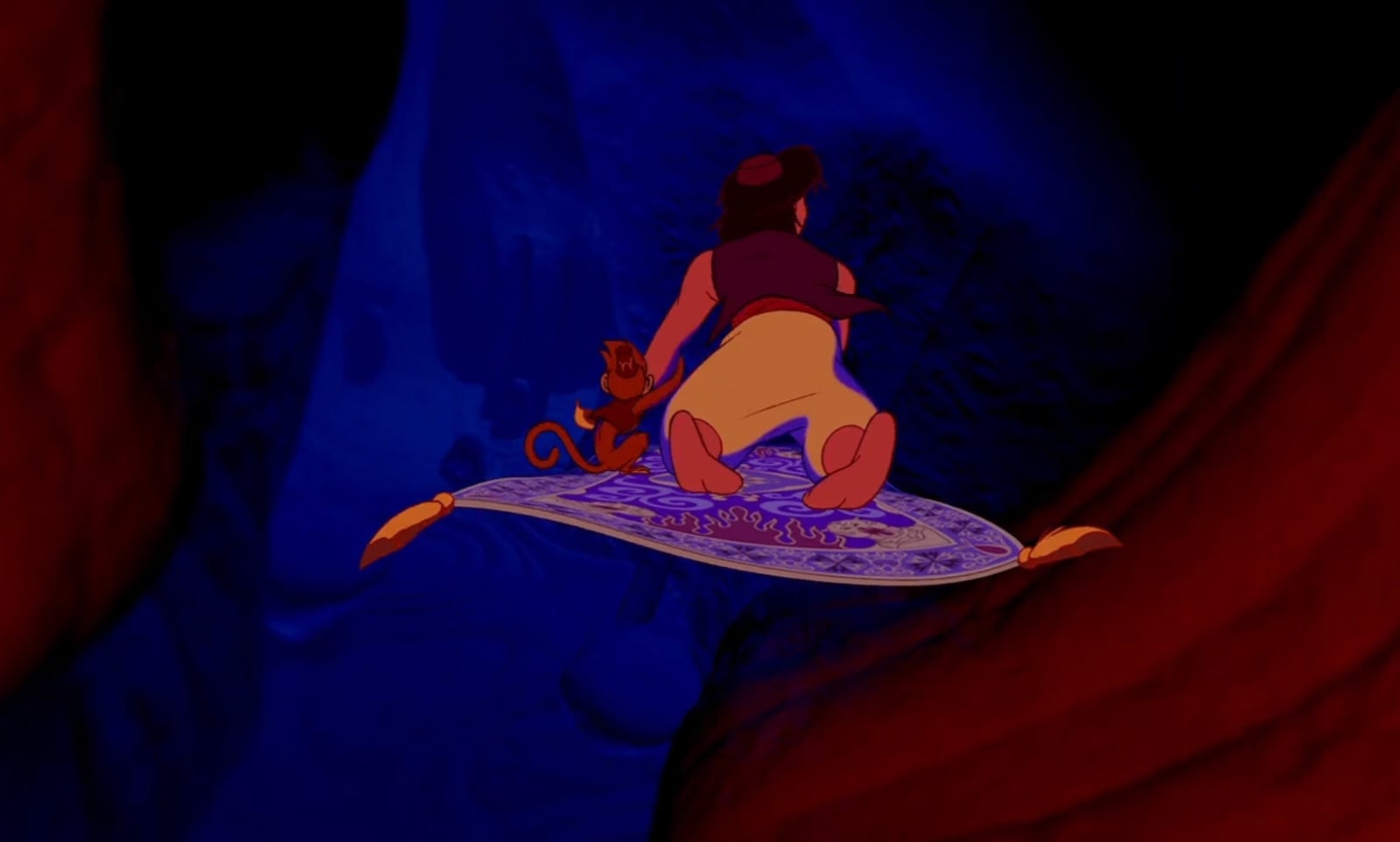 Aladdin on magic carpet