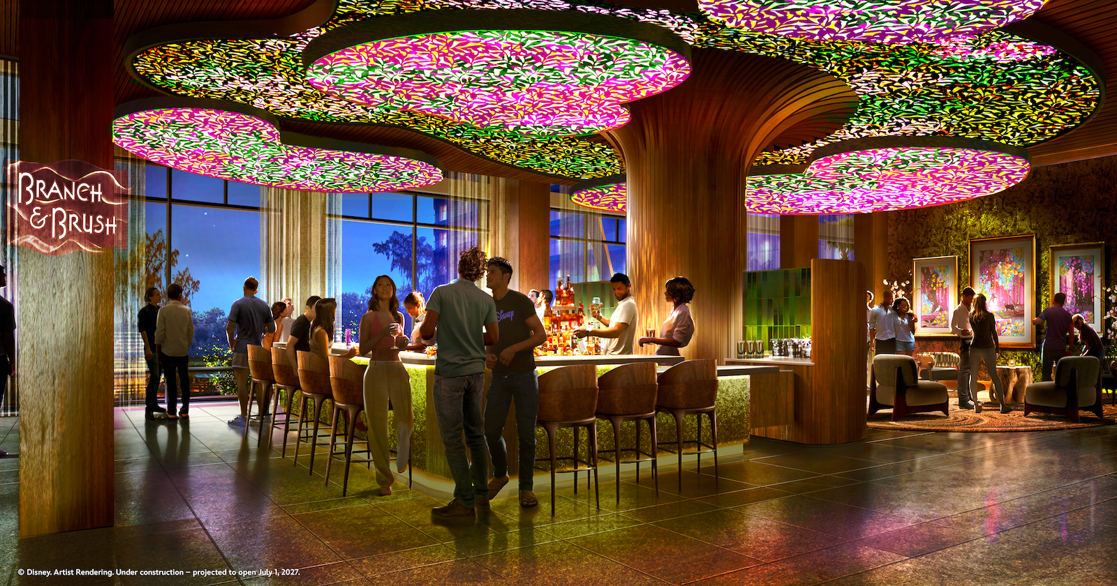 Concept art of lounge