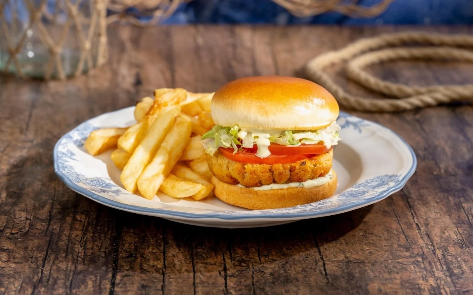 Columbia Harbour House Crab Cake Sandwich Plant-Based