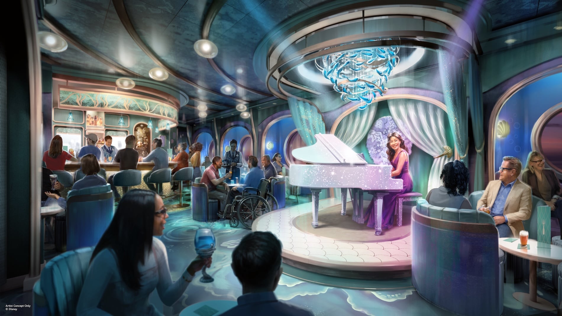 Little Mermaid Piano Lounge