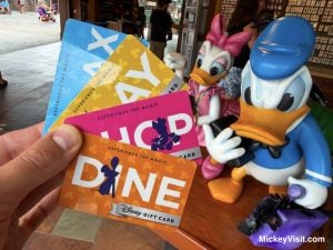 set of Disney Gift cards