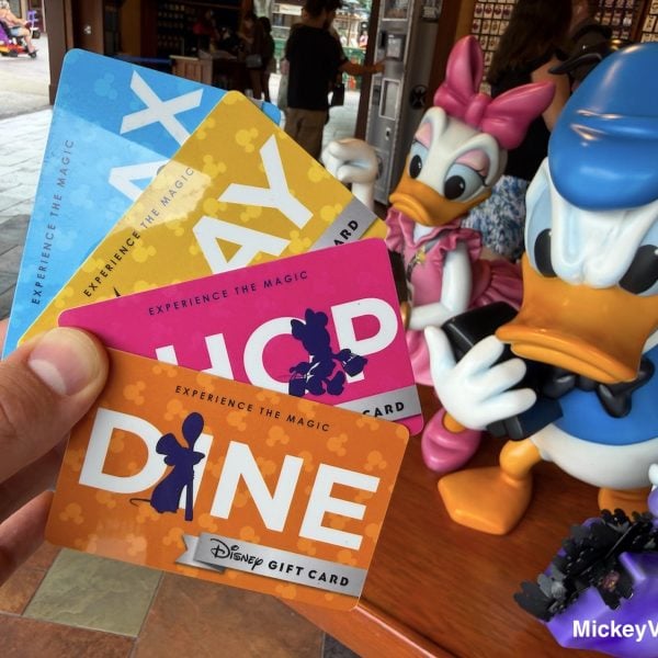 set of Disney Gift cards