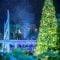 snowfall in Downtown Disney