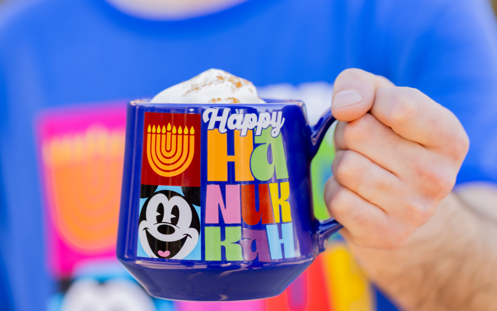 Happy Hanukkah Disney Mug