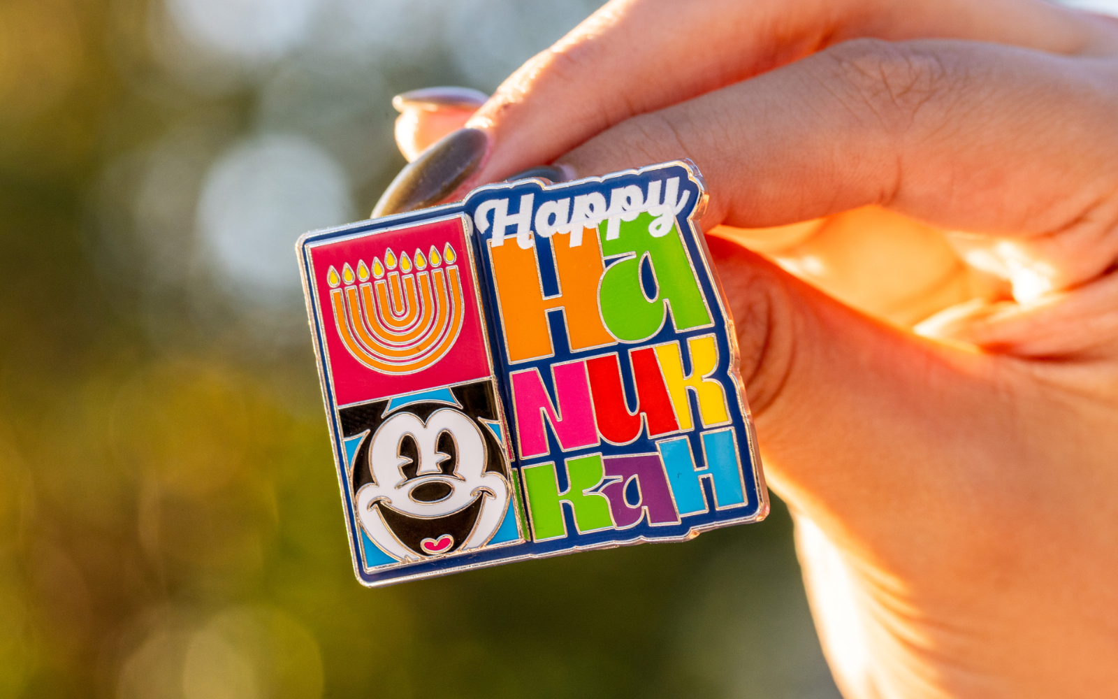 Happy Hanukkah Disney Pin
