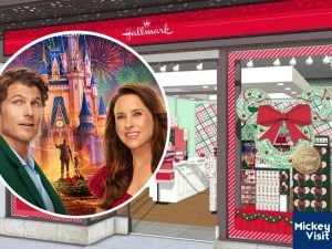 Concept art of Christmas store exterior