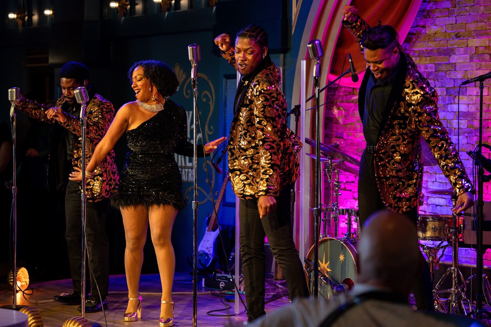 Live band performing