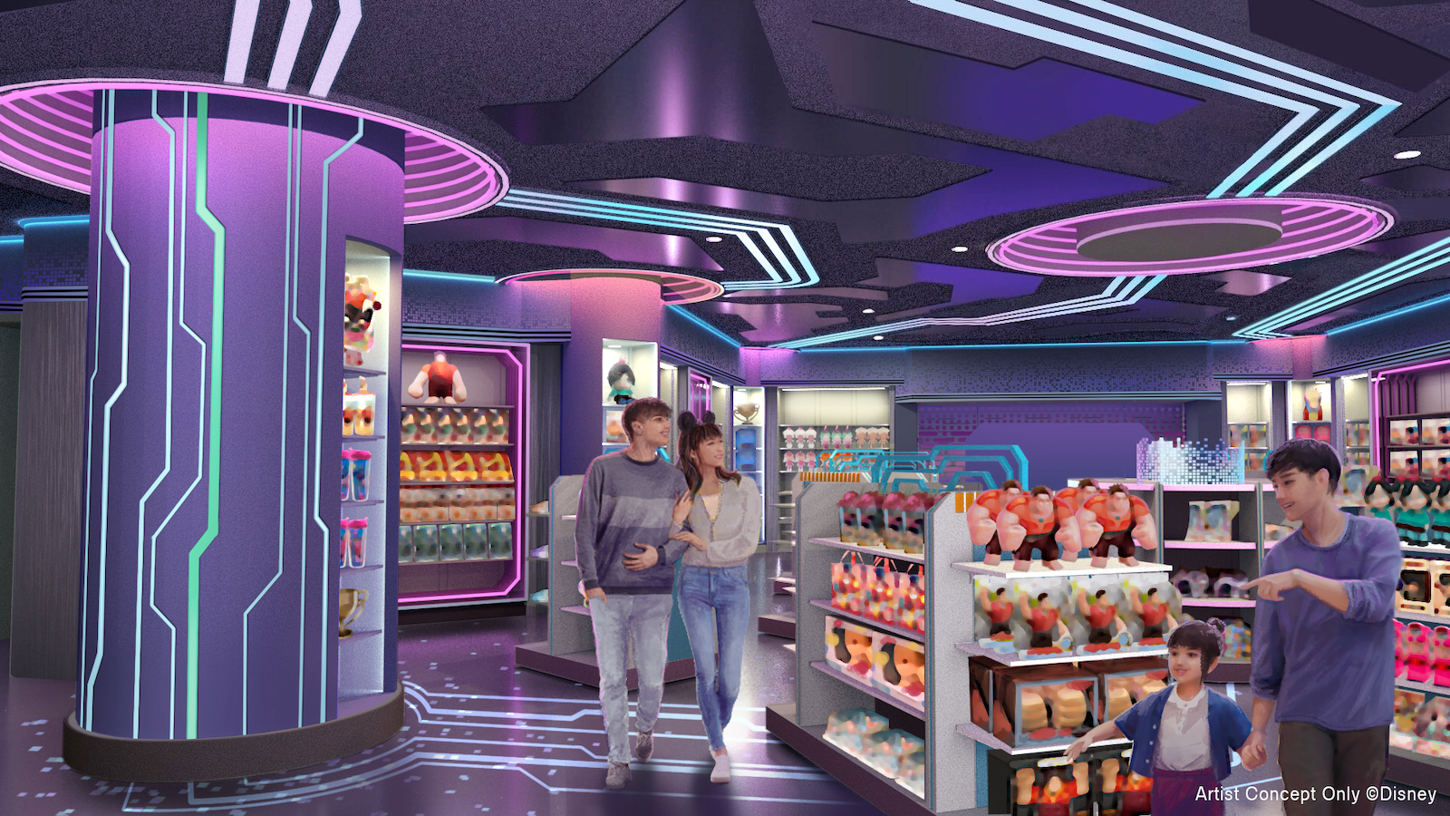 Store interior concept art