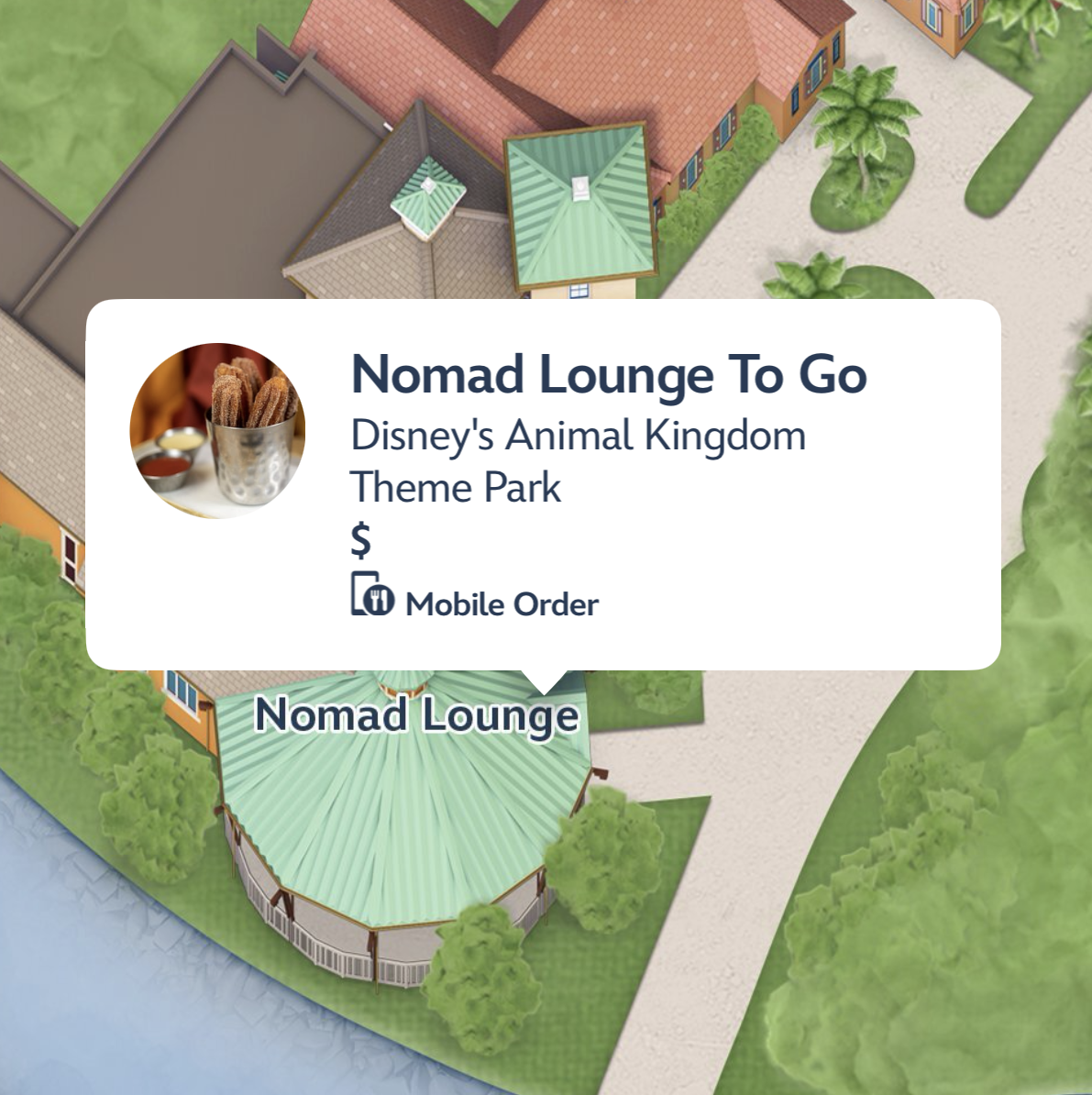 Nomad Lounge app interface