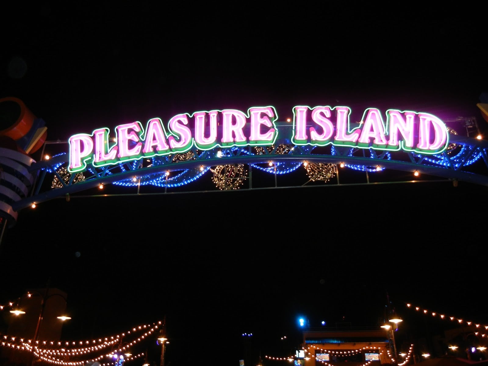 Pleasure Island sign