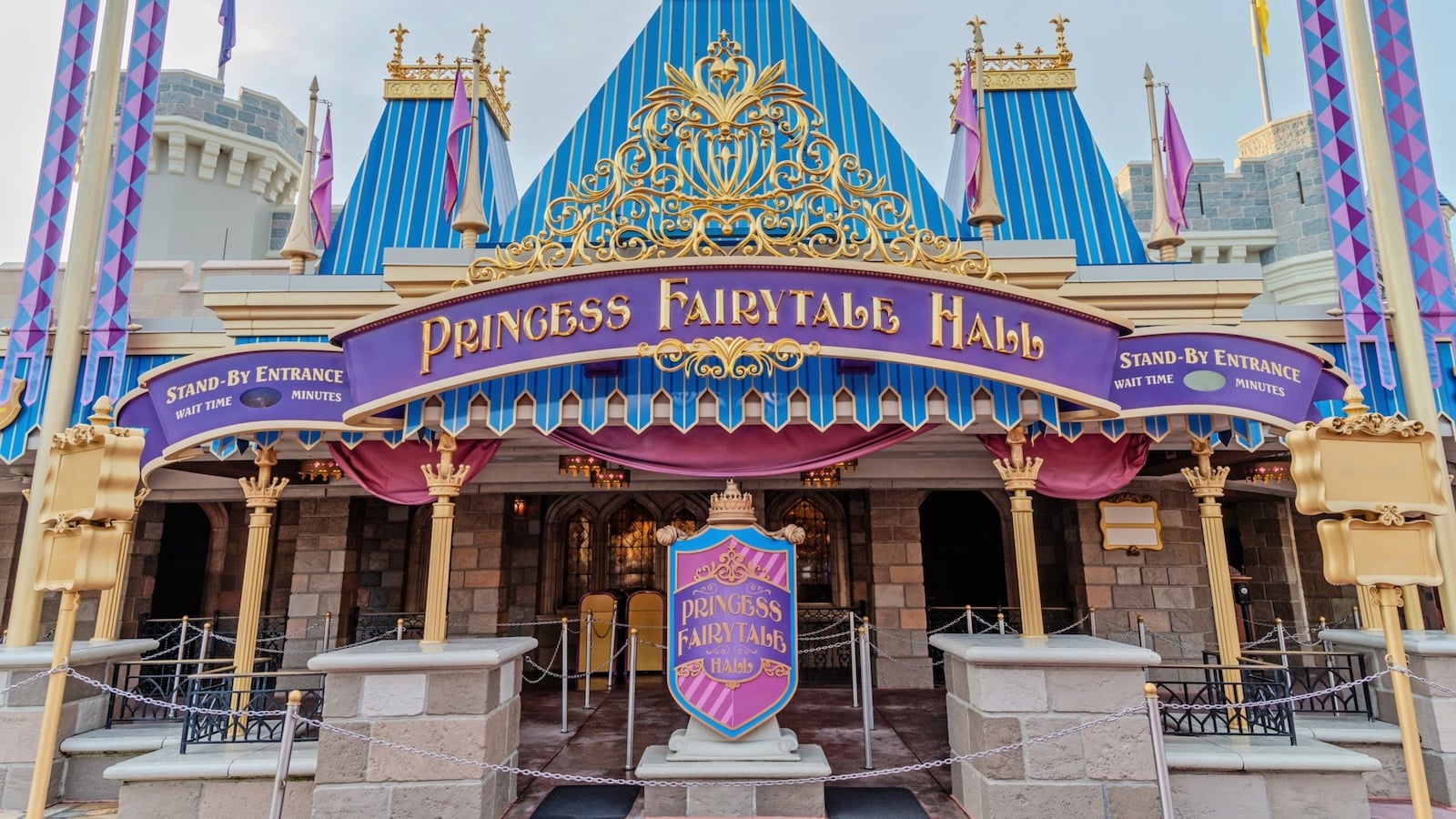 Princess Fairytale Hall entrance and sign