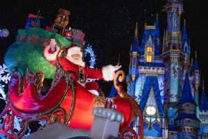 Santa Claus in a sleigh