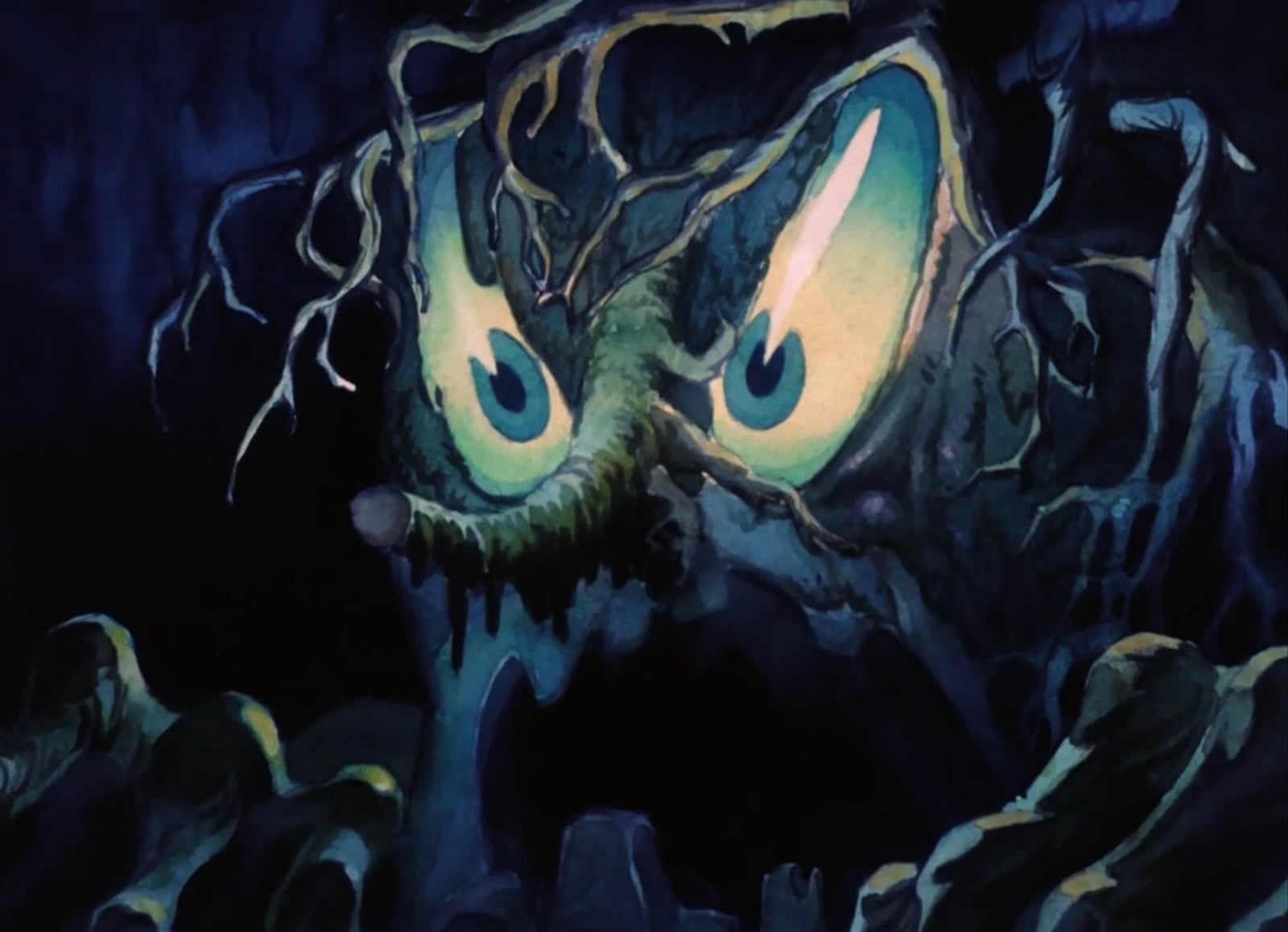 Scary tree with eyes