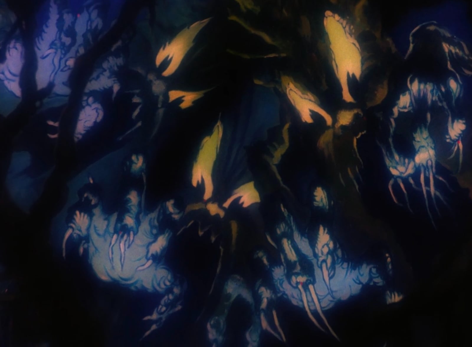 Scary trees with eyes