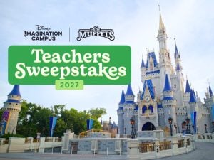 Cinderella Castle, Teachers Sweepstakes logo