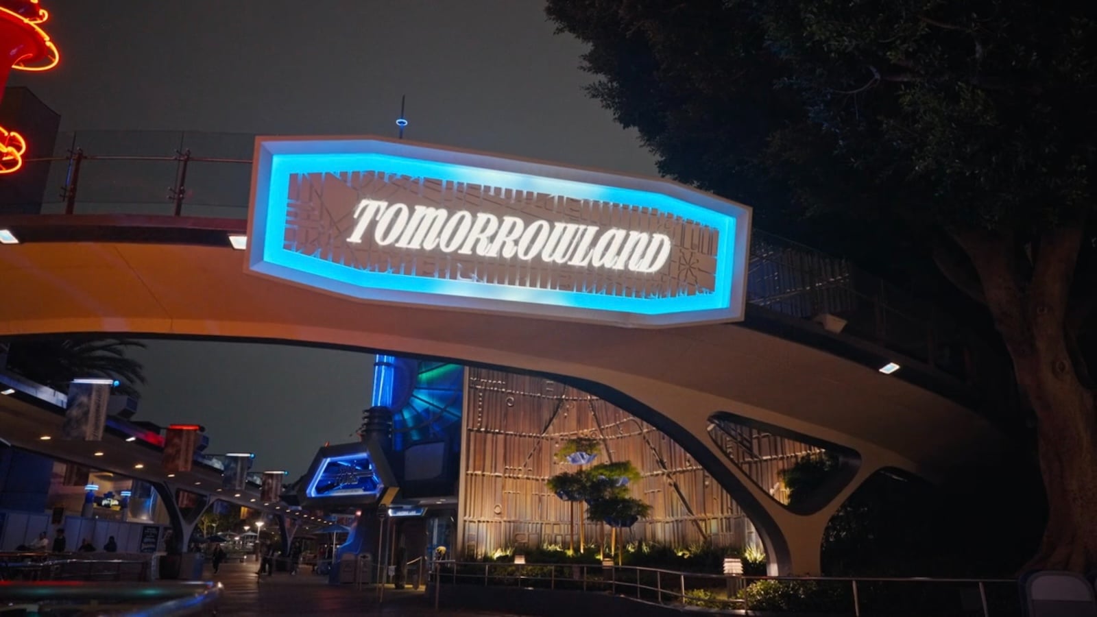 Tomorrowland entrance sign