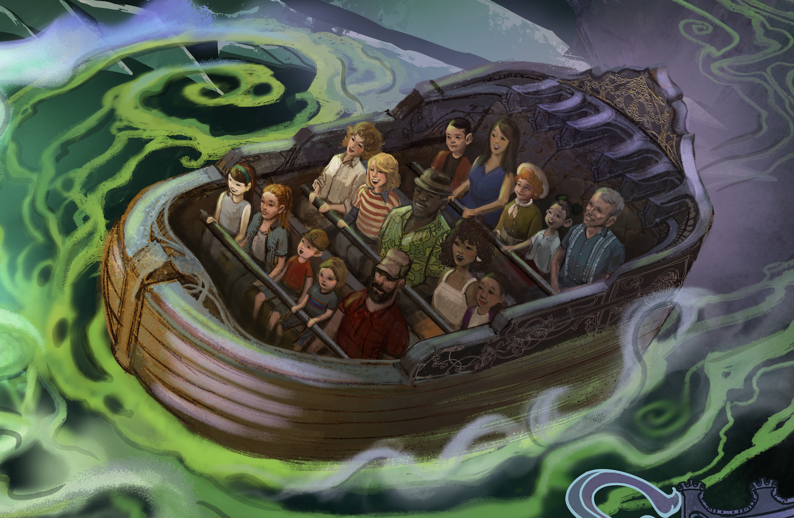 Villains Land Magic Mirror dark ride concept art Magic Kingdom