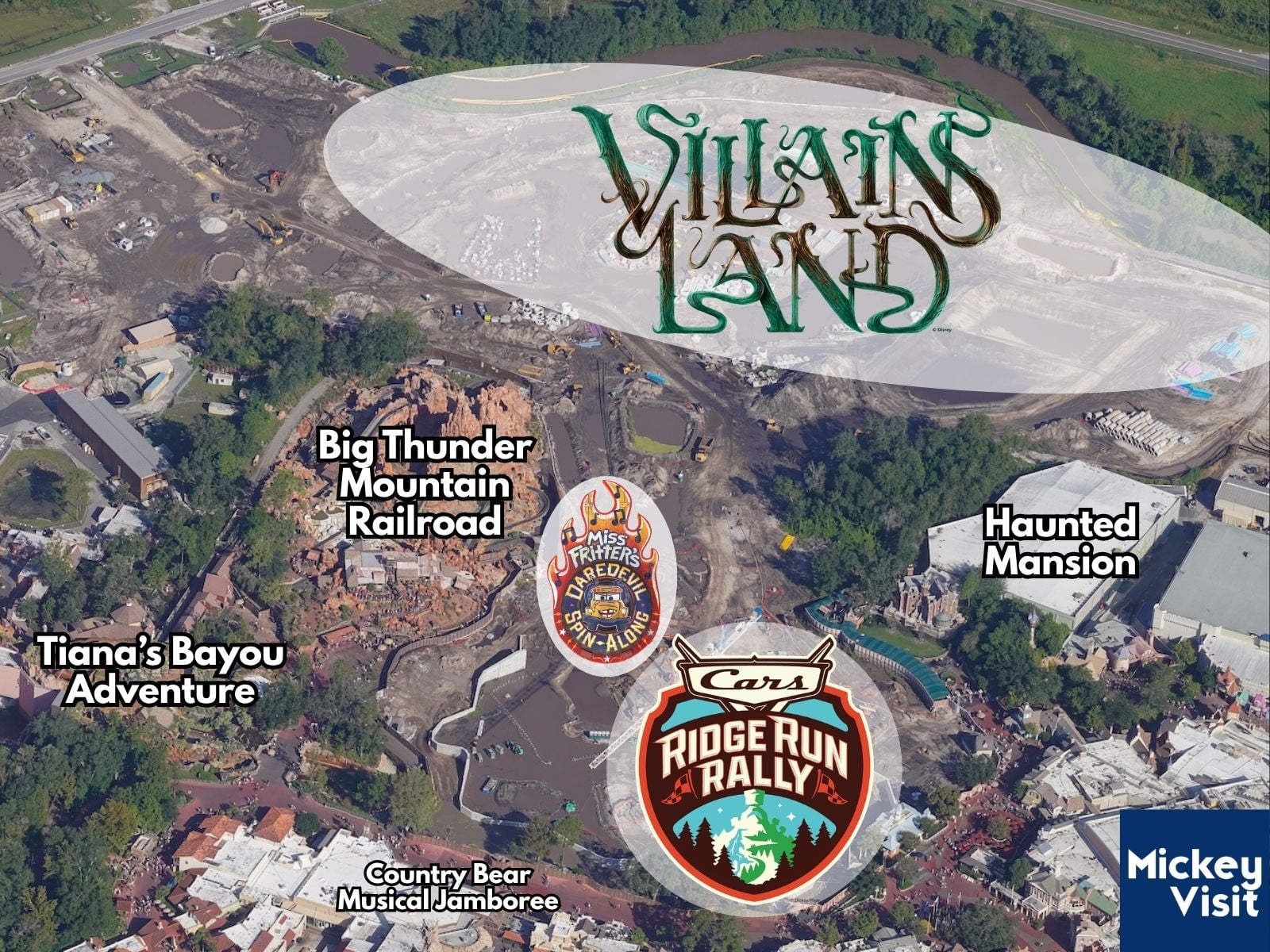 Construction site aerial map