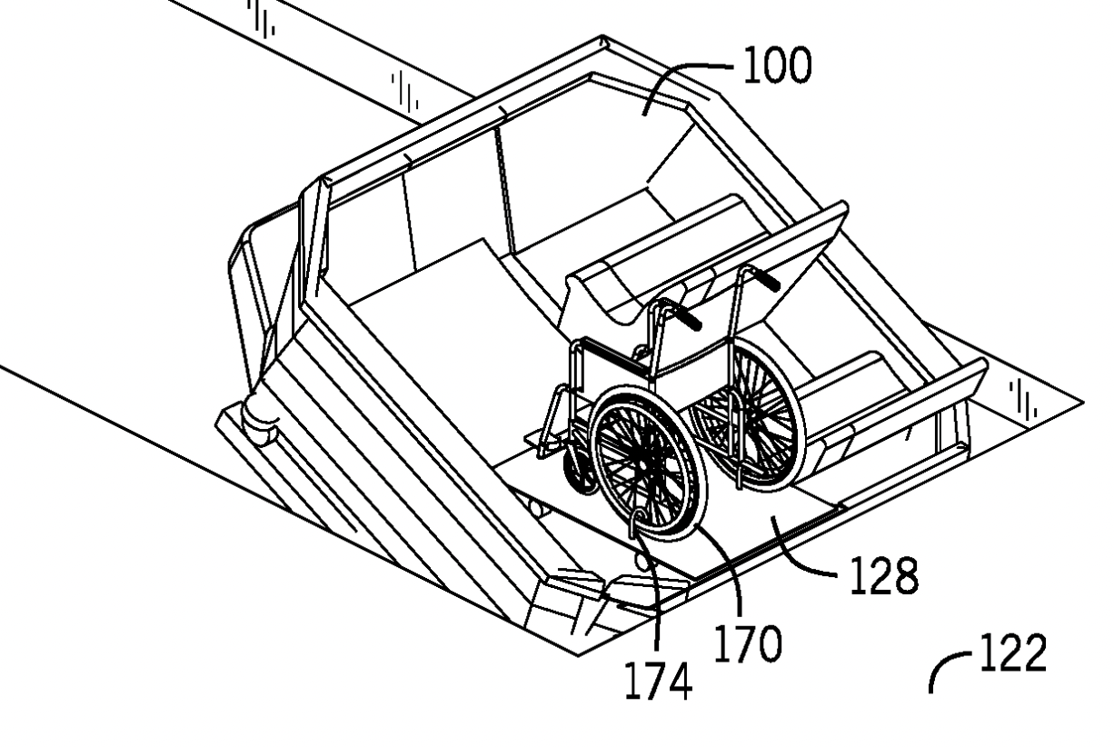 Wheelchair loading onto boat
