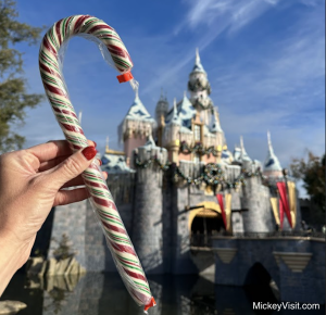 candy cane disneyland castle